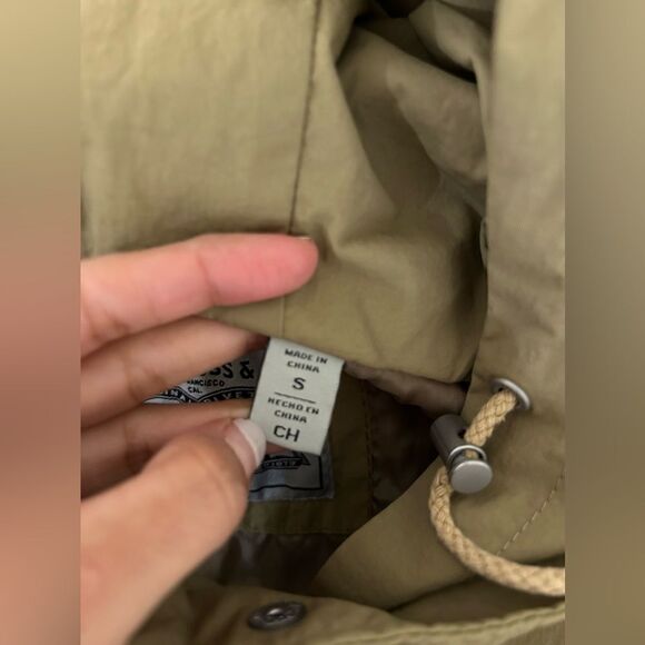 Levi's Women’s Parka Khaki Brown Oversized Hooded - Picture 13 of 15